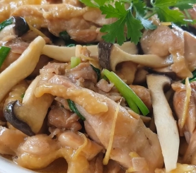 Gà sốt nấm