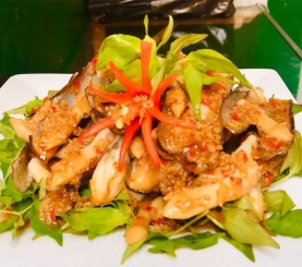 Ốc móng tay xào tỏi