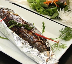 Cá Sapa nướng giấy bạc