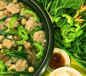 Lẩu cá thác lác khổ qua