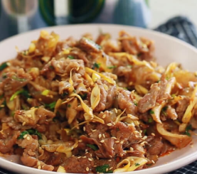 Bò xào sa tế