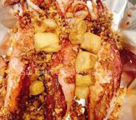 Mực trứng cháy tỏi