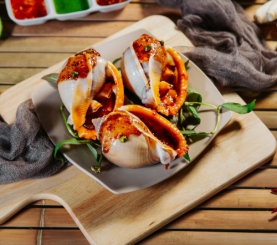 Ốc tỏi nướng tiêu xanh