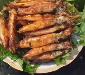 Mực trứng nướng mọi