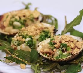 Sò dương nướng mỡ hành