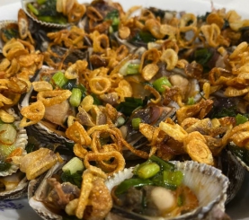 Sò lông nướng mỡ hành