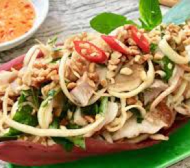 Gỏi gà hoa chuối