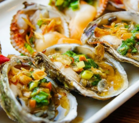 Hàu nướng mỡ hành