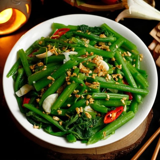 Rau thập cẩm xào tỏi