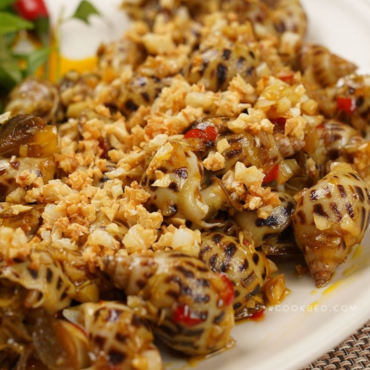 Ốc hương xào bơ tỏi/ bơ cay