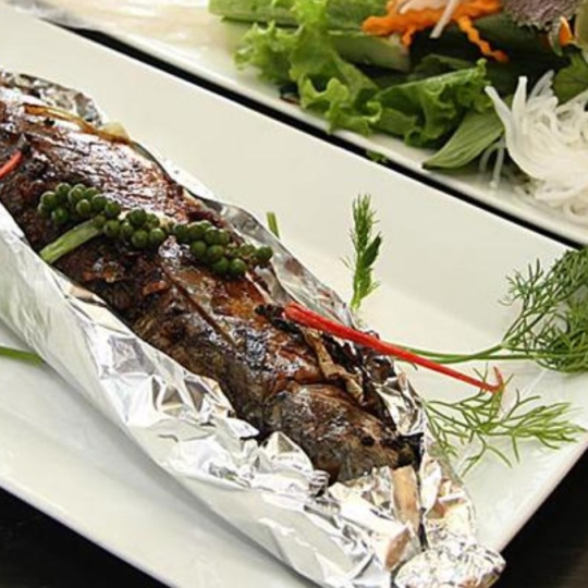 Cá Sapa nướng giấy bạc