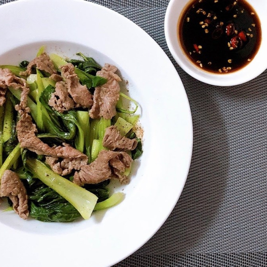 Cơm bò xào cải thìa