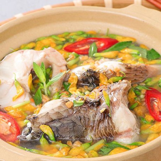 Canh chua đầu cá lóc