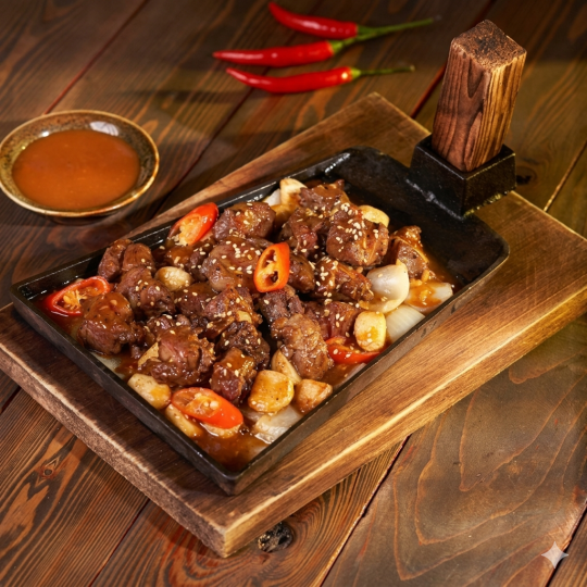 Bò thiếc bảng gang