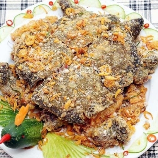 Baba nổ muối hột