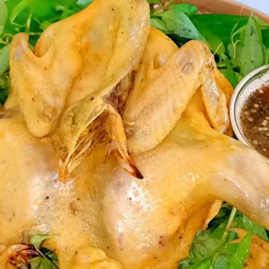 Gà nổ muối hột