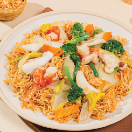 Mì xào hải sản