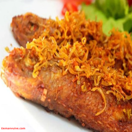 Cá hường chiên sả