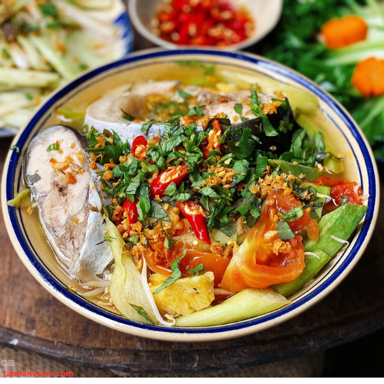 Canh chua đầu cá hú- cá hú